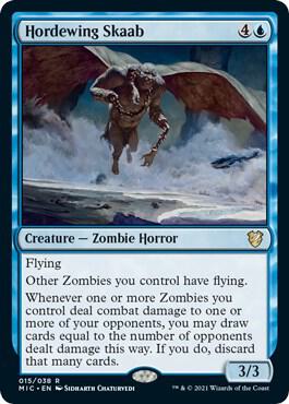 Hordewing Skaab trading card from Commander: Innistrad: Midnight Hunt Hordewing Skaab - Commander: Innistrad: Midnight Hunt Magic: The Gathering trading card