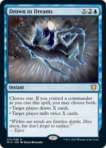 Drown in Dreams - Commander: Innistrad: Midnight Hunt (MIC) #13 - Rare Magic: The Gathering Trading Card