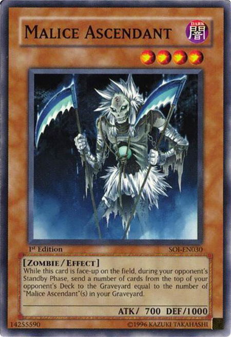 Malice Ascendant - Shadow of Infinity YuGiOh trading card