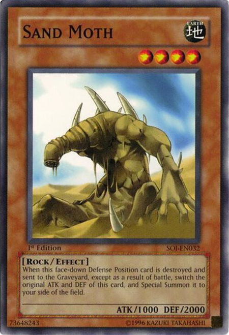 Sand Moth - Shadow of Infinity YuGiOh trading card