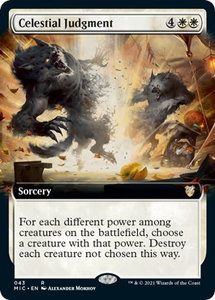 Celestial Judgment (Extended Art) - Commander: Innistrad: Midnight Hunt (MIC) #43 - Rare Magic: The Gathering Trading Card