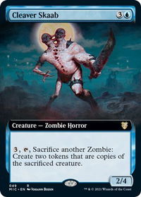 Cleaver Skaab (Extended Art) - Commander: Innistrad: Midnight Hunt (MIC) #49 - Rare Magic: The Gathering Trading Card