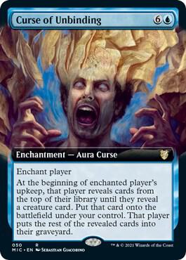 Curse of Unbinding (Extended Art) trading card from Commander: Innistrad: Midnight Hunt Curse of Unbinding (Extended Art) - Commander: Innistrad: Midnight Hunt Magic: The Gathering trading card