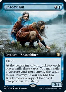 Shadow Kin (Extended Art) - Commander: Innistrad: Midnight Hunt (MIC) #54 - Rare Magic: The Gathering Trading Card