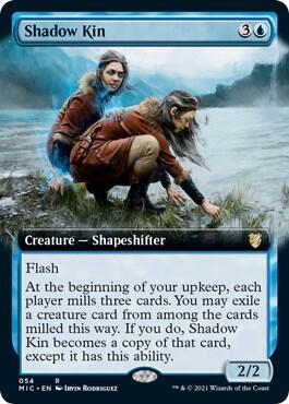 Shadow Kin (Extended Art) trading card from Commander: Innistrad: Midnight Hunt Shadow Kin (Extended Art) - Commander: Innistrad: Midnight Hunt Magic: The Gathering trading card