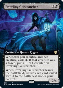Prowling Geistcatcher (Extended Art) - Commander: Innistrad: Midnight Hunt (MIC) #59 - Rare Magic: The Gathering Trading Card