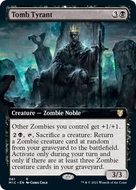 Tomb Tyrant (Extended Art) trading card from Commander: Innistrad: Midnight Hunt Tomb Tyrant (Extended Art) - Commander: Innistrad: Midnight Hunt Magic: The Gathering trading card
