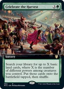 Celebrate the Harvest (Extended Art) - Commander: Innistrad: Midnight Hunt (MIC) #62 - Rare Magic: The Gathering Trading Card