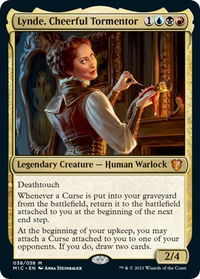 Lynde, Cheerful Tormentor - Commander: Innistrad: Midnight Hunt (MIC) #38 - Mythic Magic: The Gathering Trading Card