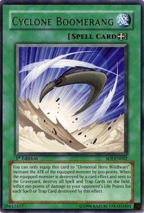 Cyclone Boomerang - Shadow of Infinity (SOI) #SOI-EN042 - Rare YuGiOh Trading Card