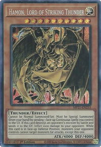 Hamon, Lord of Striking Thunder - 2021 Tin of Ancient Battles (MP21) #MP21-EN253 - Prismatic Secret Rare YuGiOh Trading Card