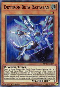 Drytron Beta Rastaban - 2021 Tin of Ancient Battles (MP21) #MP21-EN237 - Super Rare YuGiOh Trading Card