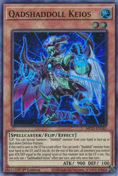 Qadshaddoll Keios - 2021 Tin of Ancient Battles YuGiOh trading card