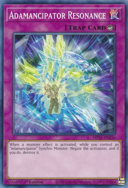 Adamancipator Resonance - 2021 Tin of Ancient Battles YuGiOh trading card