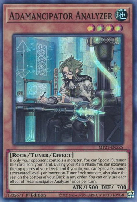Adamancipator Analyzer - 2021 Tin of Ancient Battles YuGiOh trading card