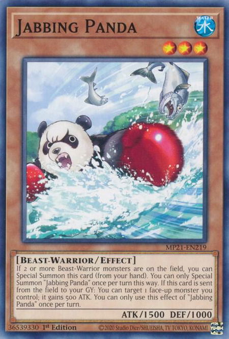 Jabbing Panda - 2021 Tin of Ancient Battles YuGiOh trading card