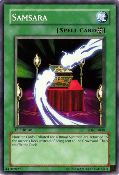 Samsara trading card from Shadow of Infinity Samsara - Shadow of Infinity YuGiOh trading card