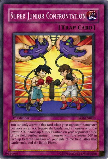 Super Junior Confrontation - Shadow of Infinity YuGiOh trading card