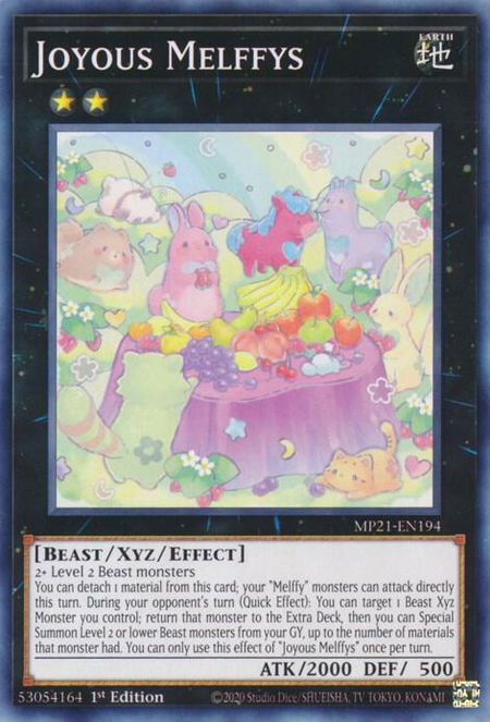 Joyous Melffys - 2021 Tin of Ancient Battles YuGiOh trading card