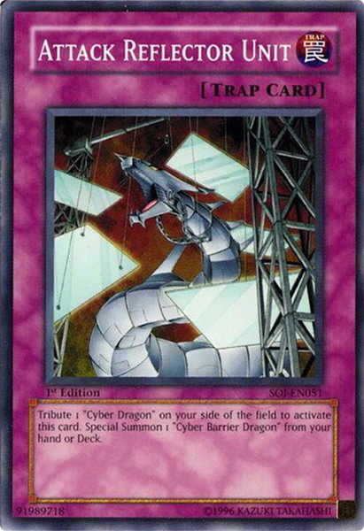 Attack Reflector Unit - Shadow of Infinity YuGiOh trading card