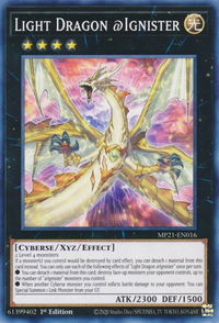 Light Dragon @Ignister - 2021 Tin of Ancient Battles (MP21) #MP21-EN016 - Common / Short Print YuGiOh Trading Card