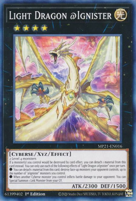 Light Dragon @Ignister - 2021 Tin of Ancient Battles YuGiOh trading card