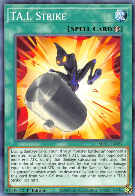 TA.I. Strike - 2021 Tin of Ancient Battles YuGiOh trading card