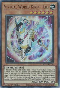 Virtual World Kirin - Lili - 2021 Tin of Ancient Battles (MP21) #MP21-EN176 - Ultra Rare YuGiOh Trading Card