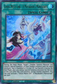 Ghost Meets Girl - A Mayakashi's Manuscript - 2021 Tin of Ancient Battles (MP21) #MP21-EN026 - Ultra Rare YuGiOh Trading Card