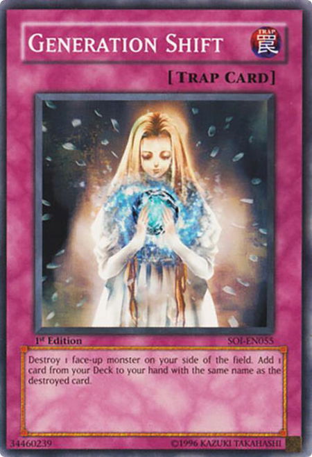 Generation Shift trading card from Shadow of Infinity Generation Shift - Shadow of Infinity YuGiOh trading card