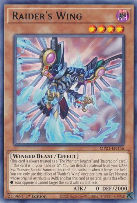Raider's Wing - 2021 Tin of Ancient Battles YuGiOh trading card