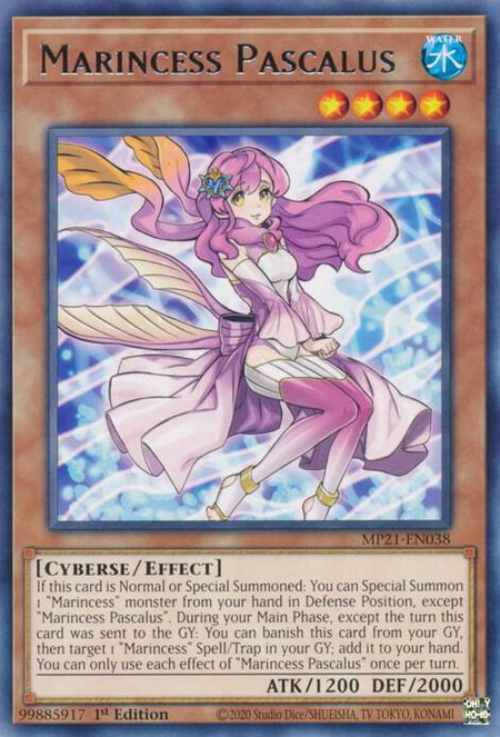 Marincess Pascalus - 2021 Tin of Ancient Battles YuGiOh trading card