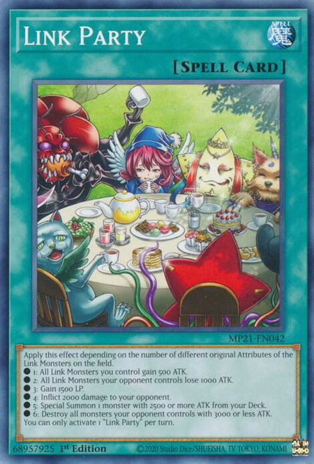 Link Party - 2021 Tin of Ancient Battles YuGiOh trading card