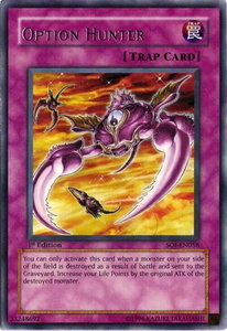 Option Hunter - Shadow of Infinity (SOI) #SOI-EN058 - Rare YuGiOh Trading Card