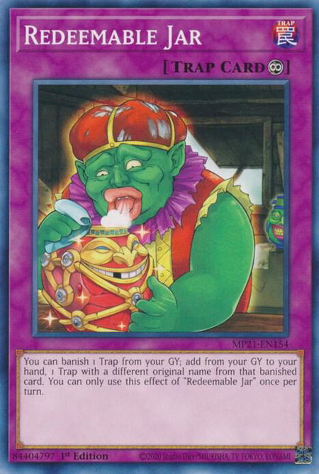 Redeemable Jar - 2021 Tin of Ancient Battles YuGiOh trading card