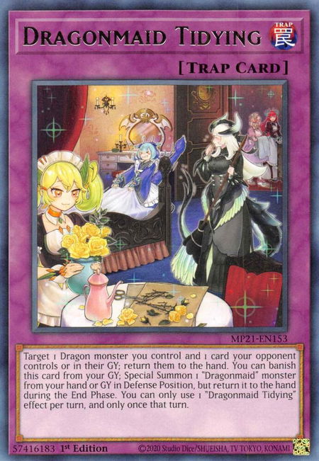 Dragonmaid Tidying - 2021 Tin of Ancient Battles YuGiOh trading card