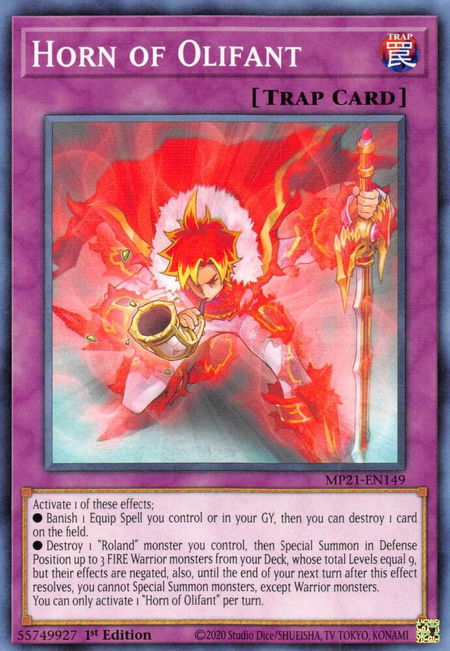 Horn of Olifant - 2021 Tin of Ancient Battles YuGiOh trading card
