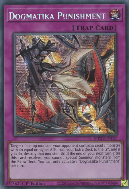 Dogmatika Punishment - 2021 Tin of Ancient Battles YuGiOh trading card