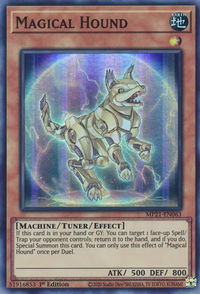 Magical Hound - 2021 Tin of Ancient Battles (MP21) #MP21-EN063 - Super Rare YuGiOh Trading Card