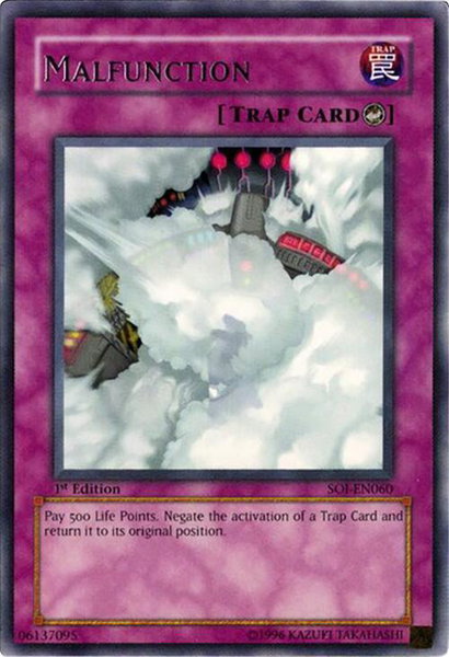 Malfunction - Shadow of Infinity YuGiOh trading card