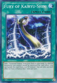 Fury of Kairyu-Shin - 2021 Tin of Ancient Battles (MP21) #MP21-EN145 - Common / Short Print YuGiOh Trading Card