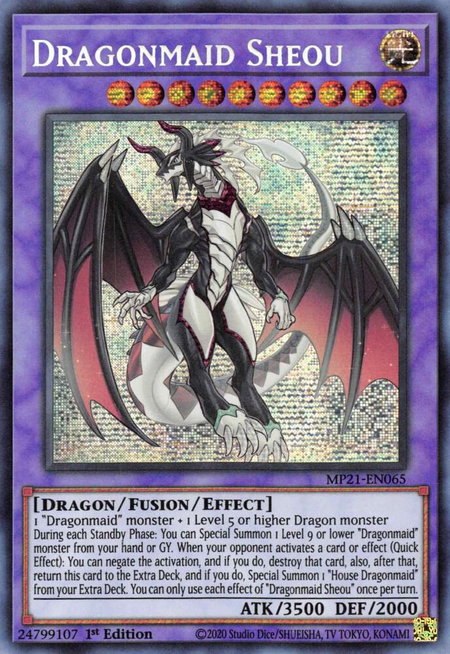 Dragonmaid Sheou - 2021 Tin of Ancient Battles YuGiOh trading card
