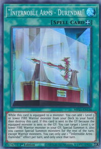 "Infernoble Arms - Durendal" - 2021 Tin of Ancient Battles (MP21) #MP21-EN136 - Super Rare YuGiOh Trading Card