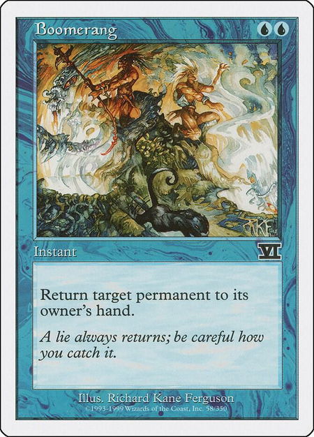 Boomerang - Classic Sixth Edition Magic: The Gathering trading card