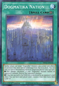 Dogmatika Nation - 2021 Tin of Ancient Battles (MP21) #MP21-EN134 - Common / Short Print YuGiOh Trading Card