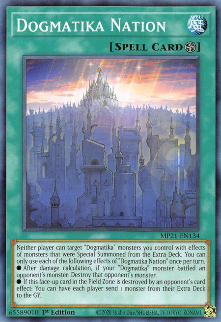Dogmatika Nation - 2021 Tin of Ancient Battles YuGiOh trading card