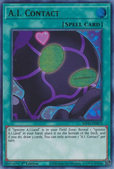 A.I. Contact - 2021 Tin of Ancient Battles YuGiOh trading card