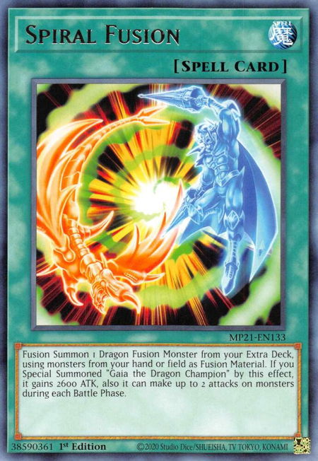 Spiral Fusion - 2021 Tin of Ancient Battles YuGiOh trading card