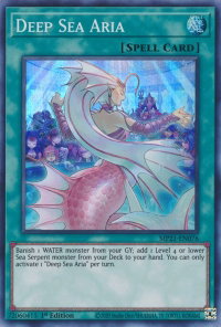 Deep Sea Aria - 2021 Tin of Ancient Battles (MP21) #MP21-EN076 - Super Rare YuGiOh Trading Card