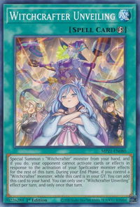 Witchcrafter Unveiling - 2021 Tin of Ancient Battles (MP21) #MP21-EN080 - Common / Short Print YuGiOh Trading Card